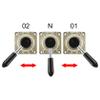 Heschen Rotary Lever Hand Valve, HV-04, PT1/2", 3 Positions, 4-Way Airflow Control Valve view 3