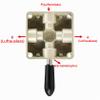 Heschen Rotary Lever Hand Valve, HV-04, PT1/2", 3 Positions, 4-Way Airflow Control Valve view 4