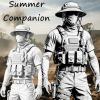 ZFFOZZ Tactical Summer Gear Set, Short-Sleeve BDU, Camouflage Boonie Hat, Bird's-Eye Balaclava and Ice Sleeves, Color 3, M view 2