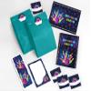 JuNa-Experten 8 Bowling Birthday Invitations with Envelopes, Party Bags, Stickers, Bookmarks & Notepads view 1