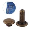 Akozon Double-Cap Rivets, 100 Sets, 8 x 8 mm, Silver view 3