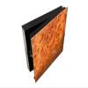 Steel Key Cabinet and Frameless Magnetic Whiteboard, K10 Afzelia Wood Grain view 3