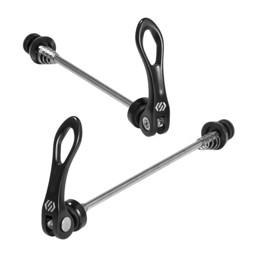 Chooee Bicycle Quick-Release Skewer Set for Front and Rear Wheels, Black