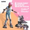 2PM SPORTS Cytia Pink/Purple Adjustable Inline Skates for Kids with LED Light-Up Wheels view 2