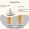 sourcing map 2-Pack Adjustable Leveling Feet, M10 x 20 x 50 mm view 4