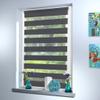 Custom-Made Double Roller Blind, No-Drill Klemmfix, 180 x 65 cm, Granite view 3