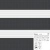 Custom-Made Double Roller Blind, No-Drill Klemmfix, 180 x 65 cm, Granite view 4