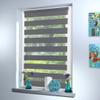 Made-to-Measure Dual Roller Shade, No-Drill Clamp Mount, 180 cm H x 85 cm W, Gray view 3