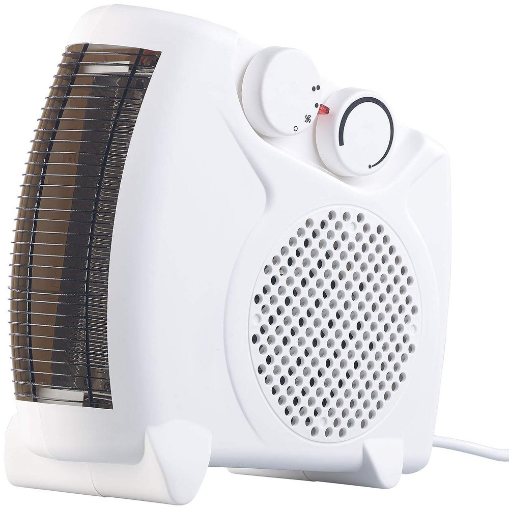 Sichler LV-190 Fan Heater with 2 Heat Settings and Thermostat, 2,000 W
