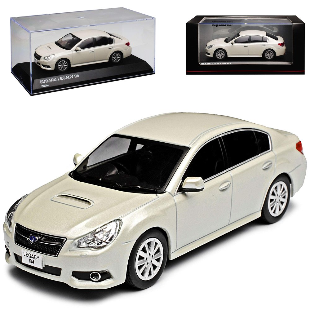 Kyosho Subaru Legacy B4 BM/BR Sedan, White, 2009–2014, 1:43 Model Car