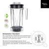 Patto High-Performance Blender with Tri-Set Attachment, 8 Blend Programs, 2-Liter BPA-Free Container - Bianco di puro (Deep Ocean Green) view 3