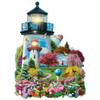 Lighthouse Garden 750-Piece Shaped Jigsaw Puzzle by Alan Giana view 1