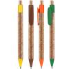 Druckspezialist 250-Pack Orange Cork Ballpoint Pens KORTE, Custom Printed Clip view 2