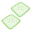 BESTonZON 2-Piece Sink Mat and Dish-Drying Mat, Green view 1