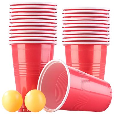 infactory Beer Pong Drinking Game Set with 24 Cups and 2 Balls
