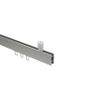INTERDECO Square Internal-Track Curtain Rod, 14 x 35 mm, Stainless Steel Look, 140 cm view 3