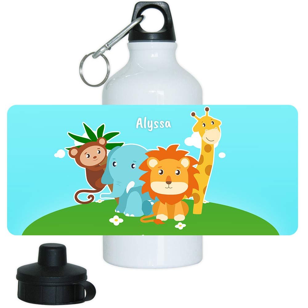 Eurofoto Alyssa Personalized Aluminum Water Bottle for Girls