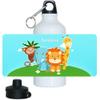 Eurofoto Personalized Aluminum Water Bottle for Girls, Geraldine, Animal Motif view 1