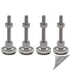 Schwaderer SFE 40 Adjustable Articulated Machine Feet, 40 mm, Set of 4, Stainless Steel, M16 × 180 mm view 1