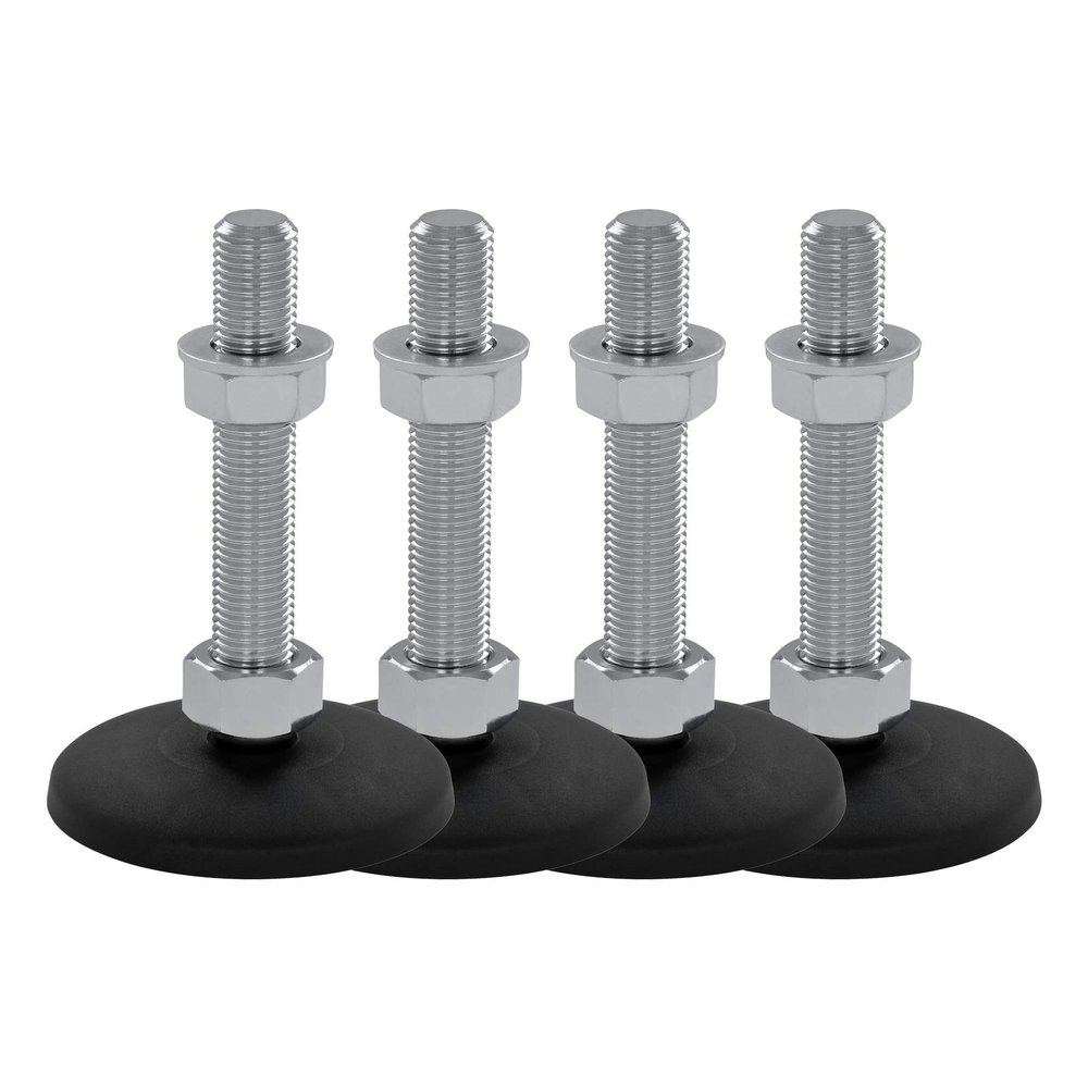 Schwaderer Adjustable Machine/Leveling Feet KF 100, M24 × 120, 99 mm, Set of 4