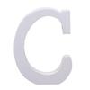WedDecor White Large Wooden Uppercase Letter A for Decorations, Card Making, Arts & Crafts, Scrapbooking, DIY Projects, Party Decor, Saying Games, Single - C, 4pcs view 1