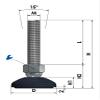 Schwaderer Adjustable Machine Leveling Feet KF 60 N, M14 x 300 mm, 4-Pack view 2