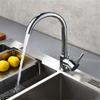 YAWEDA Copper Kitchen Sink Faucet, Cold Water Mixer Tap view 3