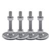Schwaderer SF 80 Adjustable Swivel Leveling Feet, 80 mm, 4-Pack, M8–M30, Chrome-Plated Steel, M10 × 200 mm view 1