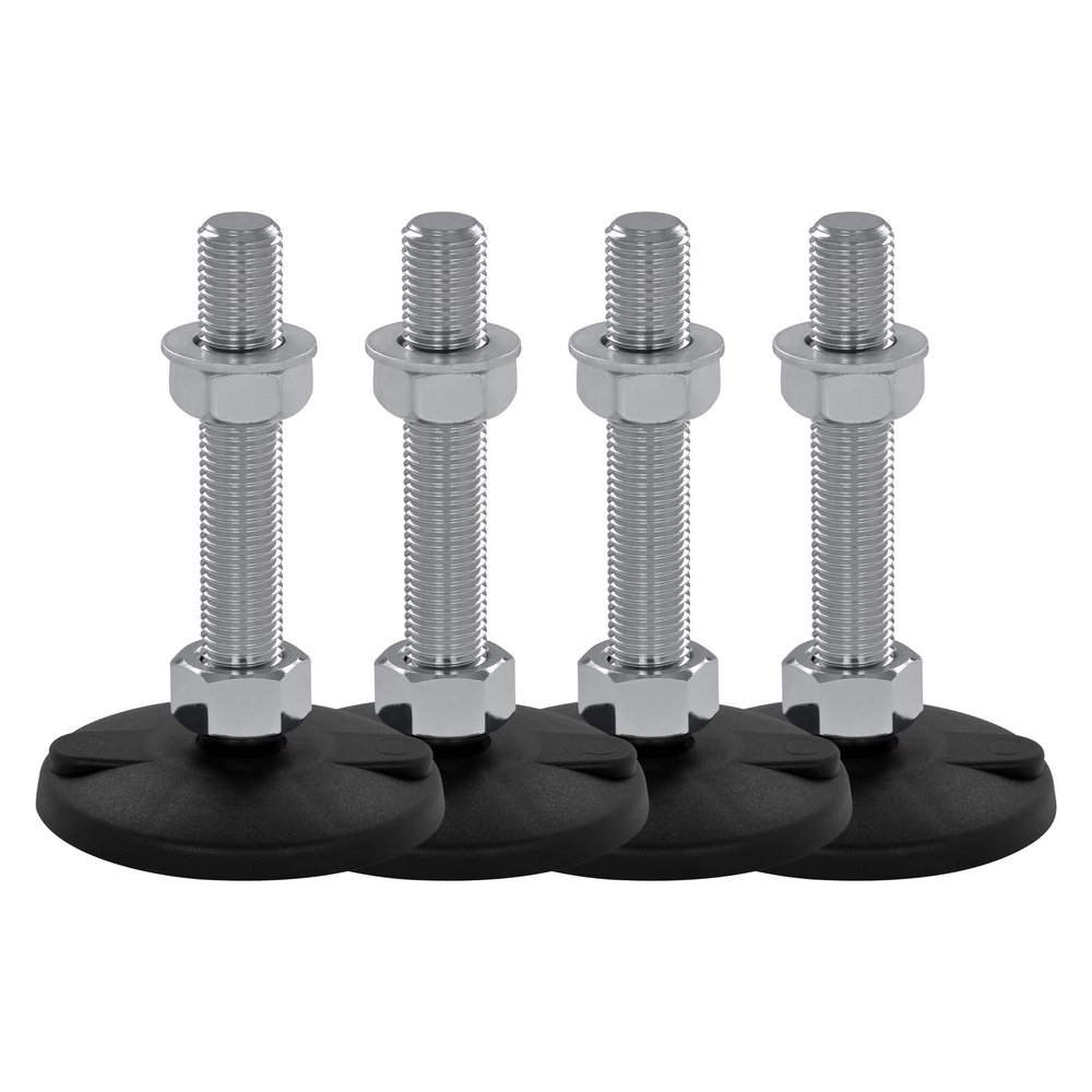 Schwaderer Adjustable Machine/Leveling Foot KFB 100, M30 x 1.5 x 300 mm, 4-Pack