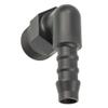 tecuro Elbow Hose Barb with Male Thread – 10 mm x 1/4 in – Gray Nylon view 1
