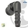 tecuro Elbow Hose Barb with Male Thread – 10 mm x 1/4 in – Gray Nylon view 2