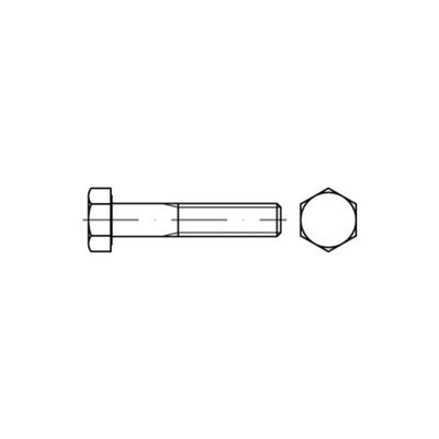 25 x ASME B18.2.1 UNC Hex Cap Screws, 3/4" x 5", Grade 8.8 Steel, Zinc-Plated
