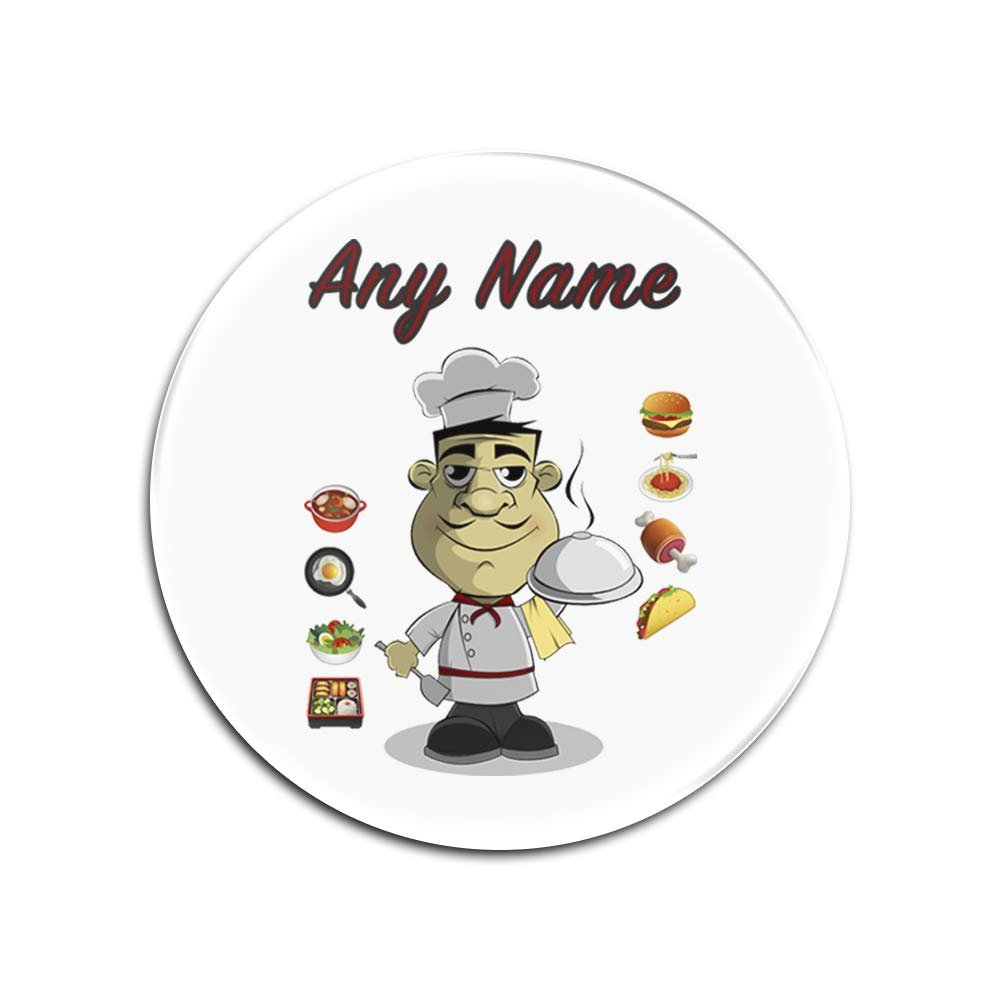UniGift Personalized Chef Glass Coaster – Custom Name/Message, Occupation Design, Color