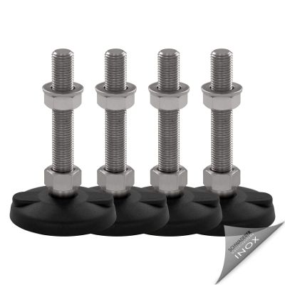 Schwaderer Adjustable Machine Feet KFEB 80, M20 × 100 mm, 4-Pack