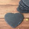 Yishu Slate Coaster Set, 8-Piece, 10 x 10 cm, Decorative Heart-Shaped Coasters view 4
