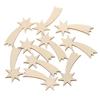 Wooden Shooting Stars, 1–60 cm, Scatter Decor, 10-Pack view 1