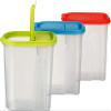 Kigima Cereal Storage Containers, 2 L, Set of 3, Multicolor view 1