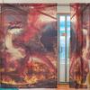 Yibaihe Mnsruu Red Dragon Sheer Curtains, 198 cm Long, 2 Panels view 2