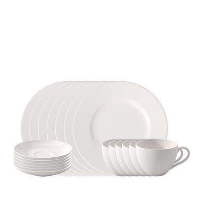 vivo by Villeroy & Boch Group Basic White 18-Piece Coffee Set