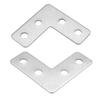 sourcing map 8-Pack 40 x 40 mm L-Shaped Flat Repair Plates view 1