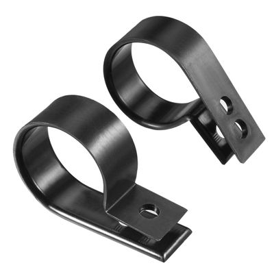 sourcing map 20-Piece 25 mm R-Type Screw-Mount Cable Clips, Black