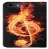 Music Note Burn Flip Case for iPhone 7 and iPhone 8 view 2