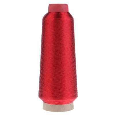 Metallic Embroidery Thread, Glitter Thread Set, Polyester Sewing Thread – Red, 3,000 Meters