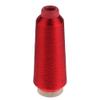 Metallic Embroidery Thread, Glitter Thread Set, Polyester Sewing Thread – Red, 3,000 Meters view 2