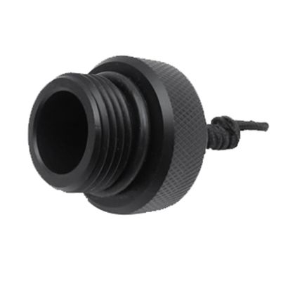 Asuinxurr Diving Dust Plug with Rope, Black
