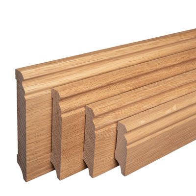 REESE Solid Oak Baseboard, Oiled, Hamburg/Berlin Profile, 100 mm