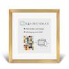 Morena MDF Frame for 21 x 21 cm Picture, Glossy Gold, with Acrylic Glazing view 1
