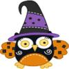 Bambinella Iron-On Patch - Halloween Owl view 1