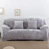 Thick Velvet Sofa Cover, 2-Seater, Light Gray, 145–185 cm view 3