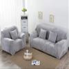 Thick Velvet Sofa Cover, 2-Seater, Light Gray, 145–185 cm view 4
